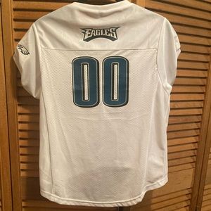 Hunter Eagles White Cropped Jersey